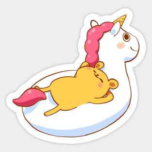 Bear floatie Sticker